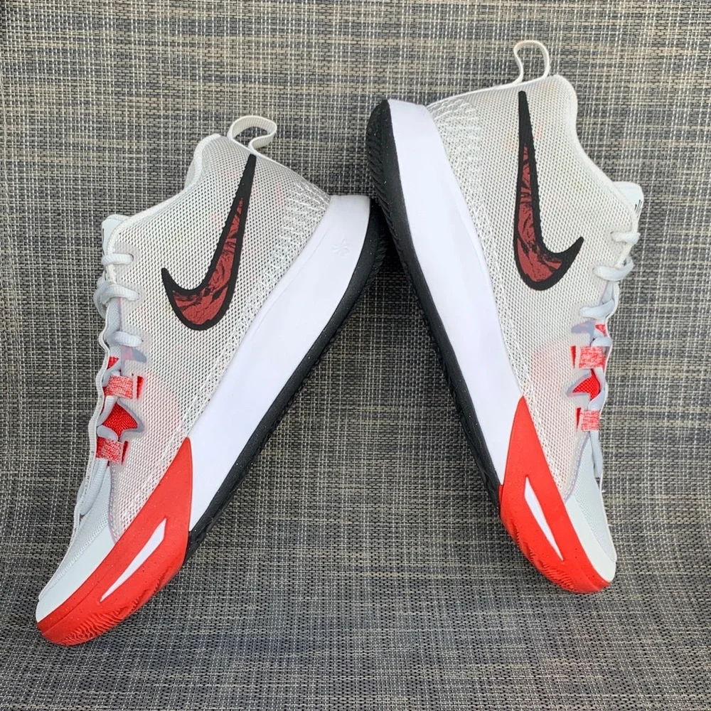 Nike Kyrie Flytrap 6 Basketball Sneakers in Wolf Grey/Red/Black Youth size 6.5